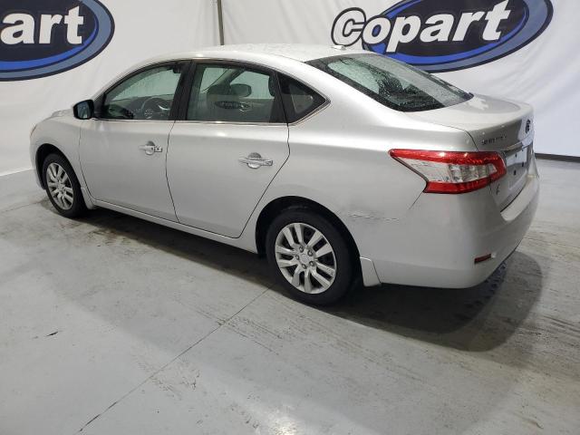 3N1AB7AP6FL695599 - 2015 NISSAN SENTRA S SILVER photo 2