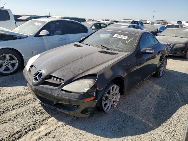 WDBWK56F07F169244 - 2007 MERCEDES-BENZ SLK 350 BLACK photo 1