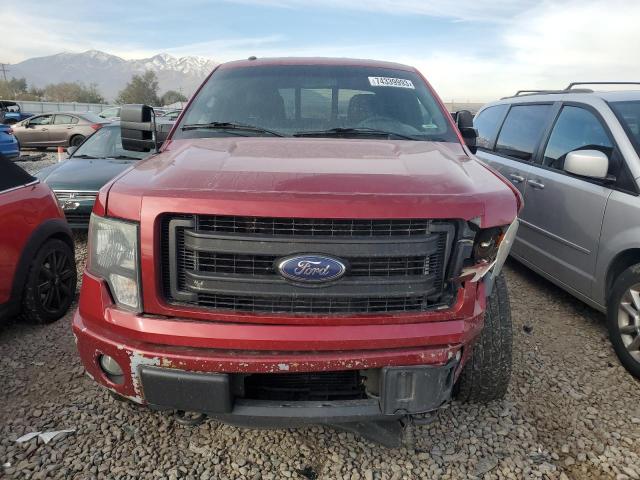 1FTFW1ET1DFB61977 - 2013 FORD F150 SUPERCREW RED photo 5