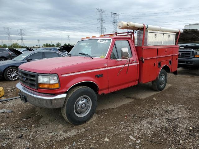 2FDHF37H6SCA25040 - 1995 FORD F350 Czerwony zdjęcie 1