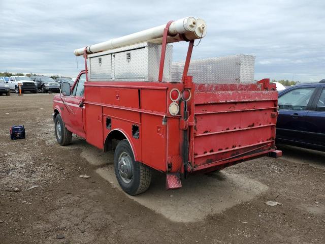 2FDHF37H6SCA25040 - 1995 FORD F350 Czerwony zdjęcie 2
