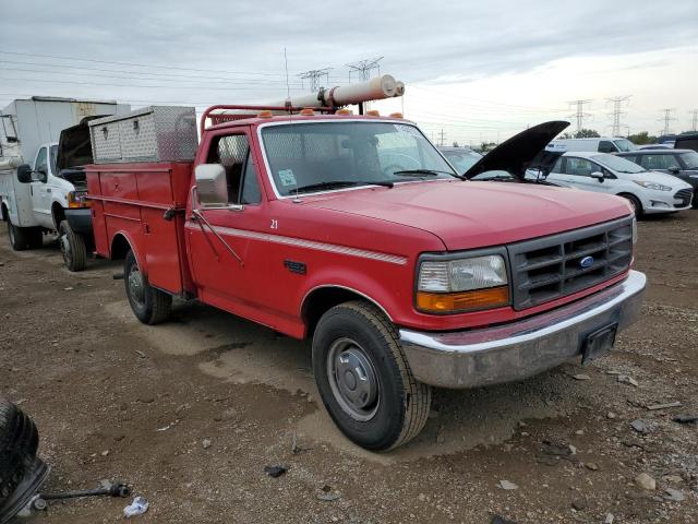 2FDHF37H6SCA25040 - 1995 FORD F350 Czerwony zdjęcie 4