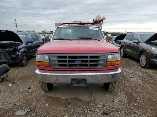 2FDHF37H6SCA25040 - 1995 FORD F350 Czerwony zdjęcie 5
