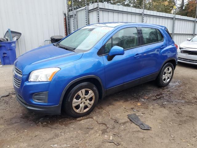 KL7CJKSB6GB672984 - 2016 CHEVROLET TRAX LS BLUE photo 1