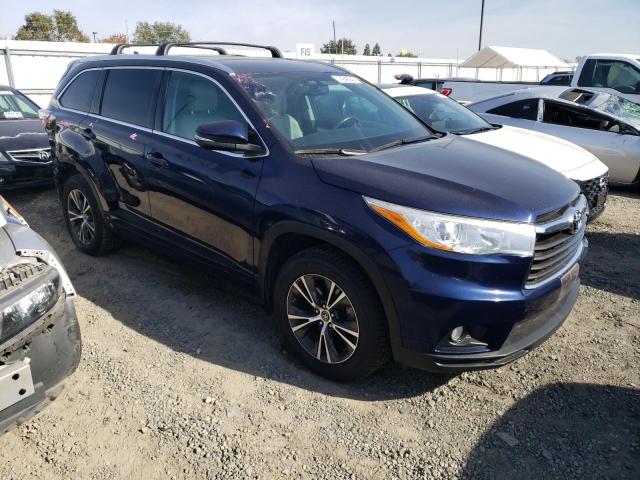 5TDJKRFH6GS346576 - 2016 TOYOTA HIGHLANDER XLE BLUE photo 4