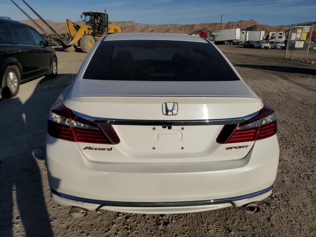 1HGCR2F52HA179523 - 2017 HONDA ACCORD SPORT WHITE photo 6