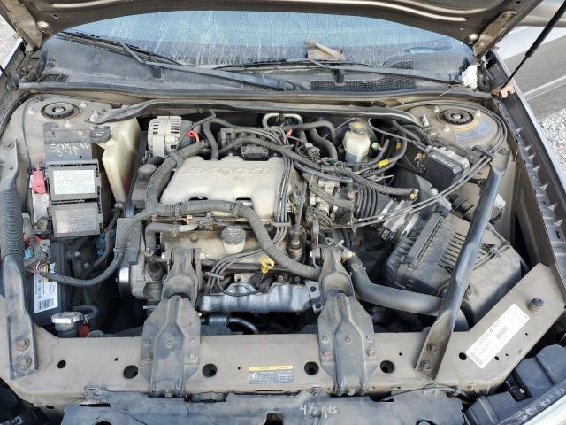 2G1WF52E129294072 - 2002 CHEVROLET IMPALA GRAY photo 11