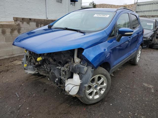 MAJ6P1UL4JC173963 - 2018 FORD ECOSPORT SE BLUE photo 1