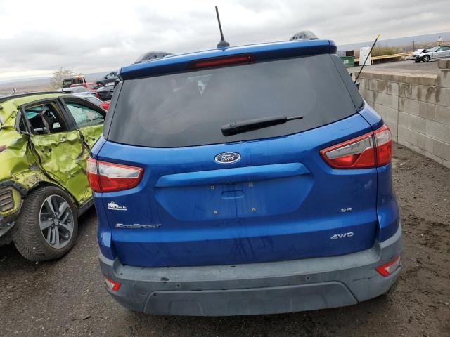 MAJ6P1UL4JC173963 - 2018 FORD ECOSPORT SE BLUE photo 6