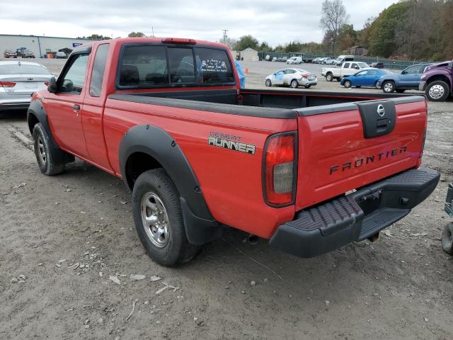 1N6ED26T71C304026 - 2001 NISSAN FRONTIER KING CAB XE RED photo 2