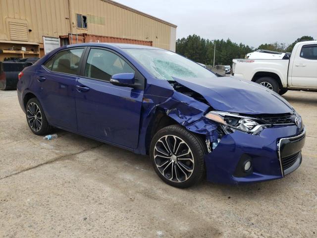 2T1BURHE3EC141126 - 2014 TOYOTA COROLLA L BLUE photo 4