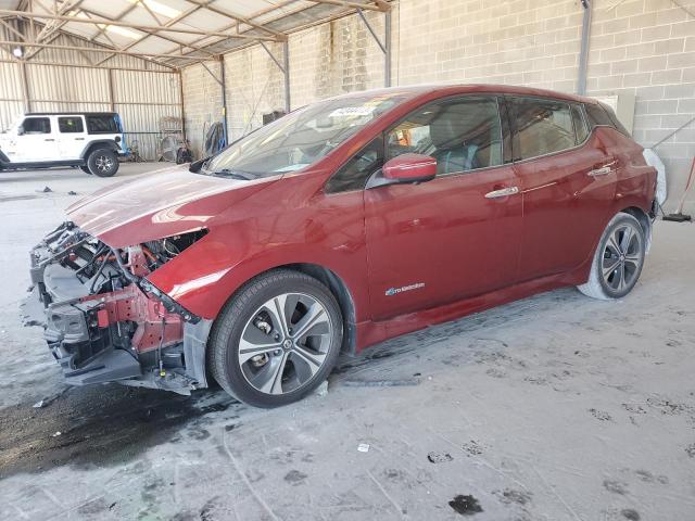 1N4AZ1CP6JC307798 - 2018 NISSAN LEAF S RED photo 1