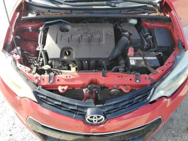 2T1BURHE1GC583289 - 2016 TOYOTA COROLLA L RED photo 11