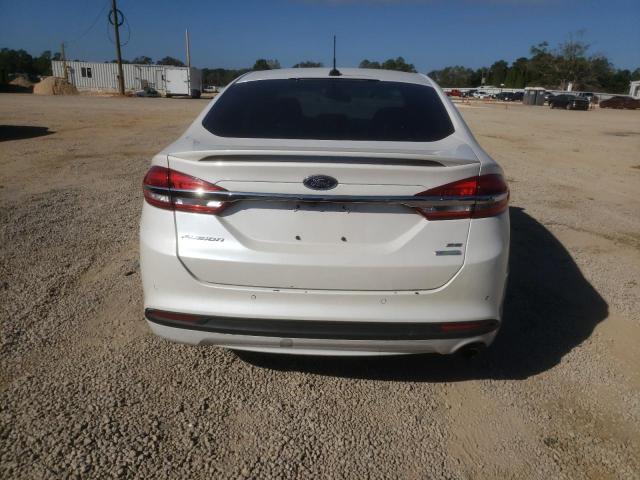 3FA6P0HD0JR150002 - 2018 FORD FUSION SE WHITE photo 6