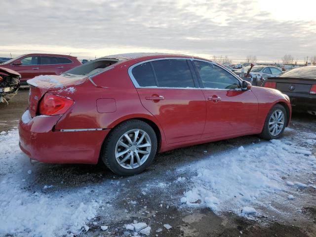 JNKBV61F37M806657 - 2007 INFINITI G35 RED photo 3