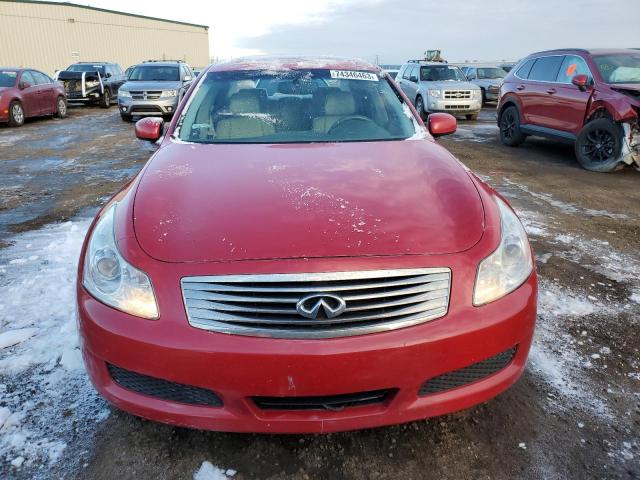 JNKBV61F37M806657 - 2007 INFINITI G35 RED photo 5