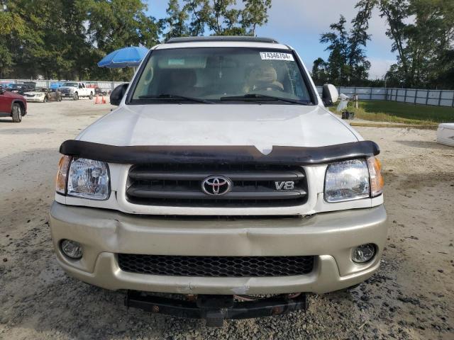 5TDBT44A12S124076 - 2002 TOYOTA SEQUOIA SR5 WHITE photo 5