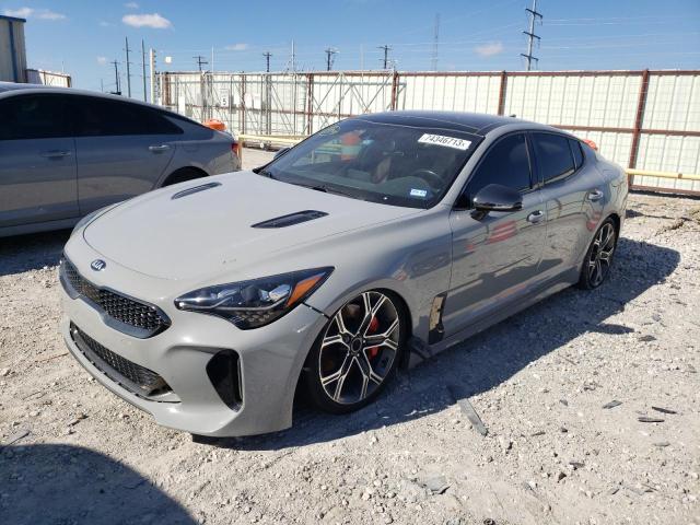 KNAE45LC6K6055031 - 2019 KIA STINGER GT1 GRAY photo 1