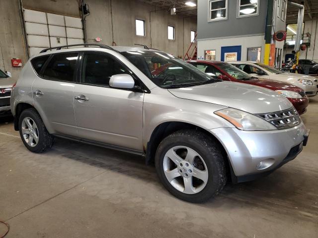 JN8AZ08W53W221053 - 2003 NISSAN MURANO SL SILVER photo 4