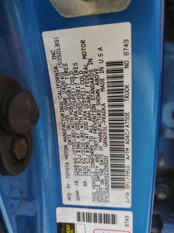 5TEJU62N55Z109520 - 2005 TOYOTA TACOMA DOUBLE CAB PRERUNNER BLUE photo 13