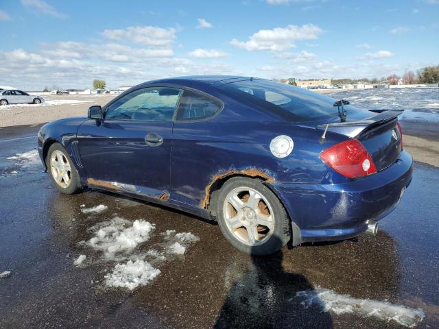 KMHHM65D13U061033 - 2003 HYUNDAI TIBURON BLUE photo 2