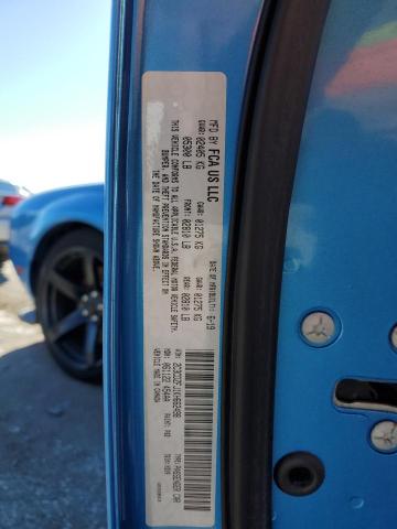 2C3CDZFJ1KH662498 - 2019 DODGE CHALLENGER R/T SCAT PACK BLUE photo 12