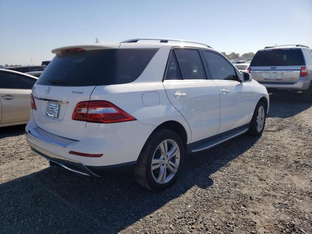 4JGDA5HBXEA280847 - 2014 MERCEDES-BENZ ML 350 4MATIC WHITE photo 3