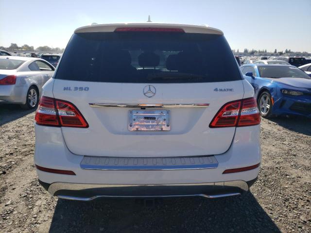 4JGDA5HBXEA280847 - 2014 MERCEDES-BENZ ML 350 4MATIC WHITE photo 6
