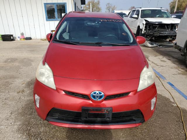 JTDKN3DU7D0337344 - 2013 TOYOTA PRIUS MAROON photo 5