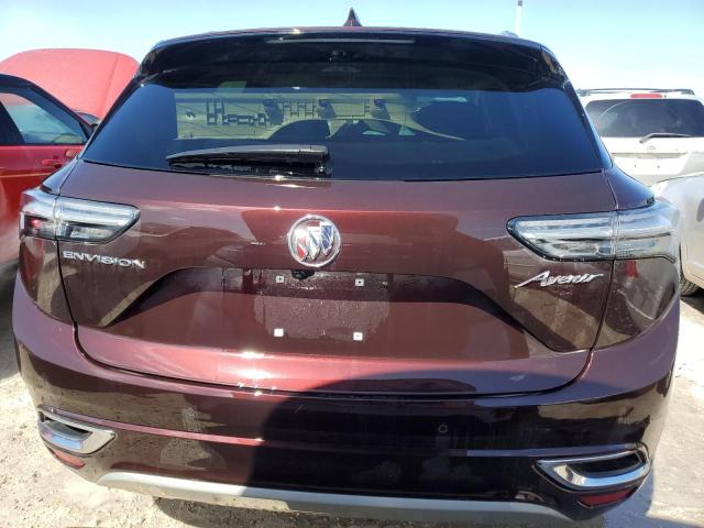 LRBFZRR47PD042144 - 2023 BUICK ENVISION AVENIR MAROON photo 6