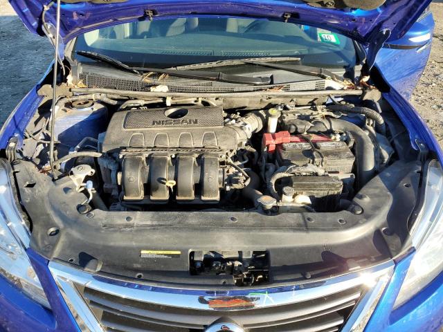 3N1AB7AP8FY377616 - 2015 NISSAN SENTRA S BLUE photo 11