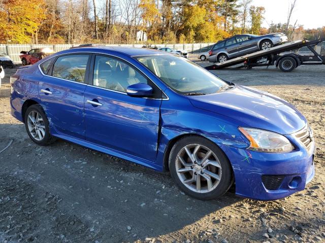 3N1AB7AP8FY377616 - 2015 NISSAN SENTRA S BLUE photo 4