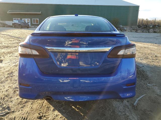 3N1AB7AP8FY377616 - 2015 NISSAN SENTRA S BLUE photo 6