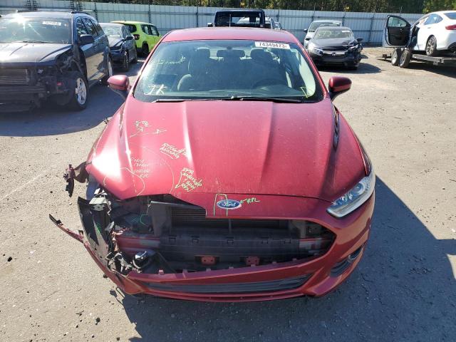 3FA6P0G73GR274320 - 2016 FORD FUSION S RED photo 5