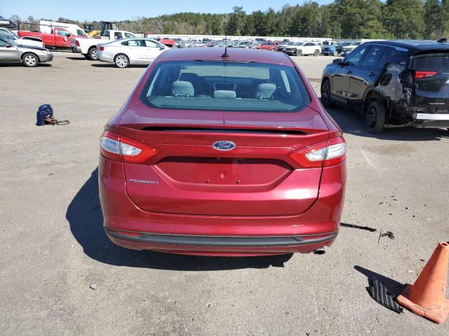 3FA6P0G73GR274320 - 2016 FORD FUSION S RED photo 6