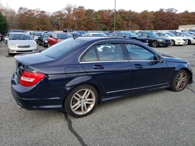 WDDGF8AB8DR269351 - 2013 MERCEDES-BENZ C 300 4MATIC BLUE photo 3