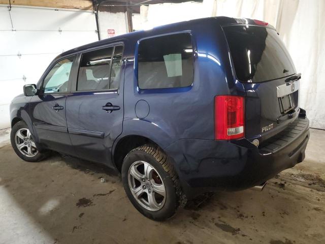 5FNYF4H51DB018085 - 2013 HONDA PILOT EXL BLUE photo 2