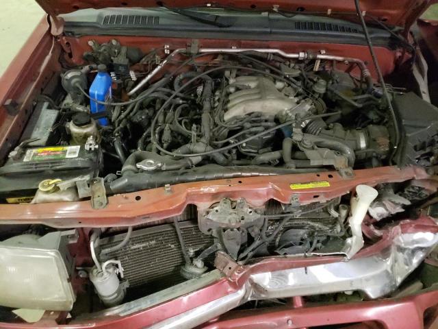 1N6ED26Y9YC347112 - 2000 NISSAN FRONTIER KING CAB XE RED photo 11