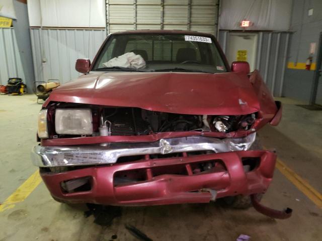 1N6ED26Y9YC347112 - 2000 NISSAN FRONTIER KING CAB XE RED photo 5