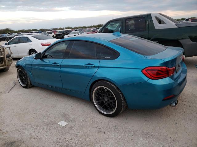 WBA4J1C53JBM11536 - 2018 BMW 430I GRAN COUPE BLUE photo 2