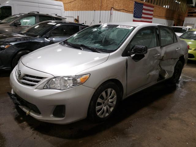 2T1BU4EE8DC057163 - 2013 TOYOTA COROLLA LE BASE SILVER photo 1