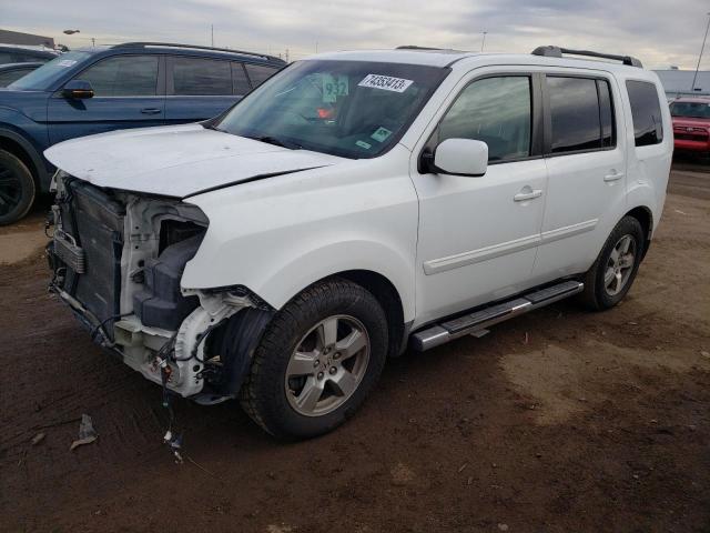 5FNYF38569B010145 - 2009 HONDA PILOT EXL WHITE photo 1