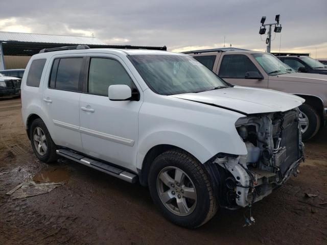 5FNYF38569B010145 - 2009 HONDA PILOT EXL WHITE photo 4