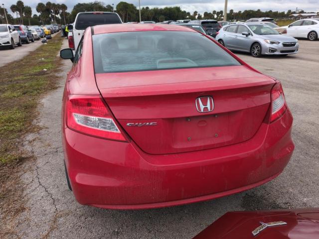 2HGFG3B50CH537209 - 2012 HONDA CIVIC LX RED photo 6