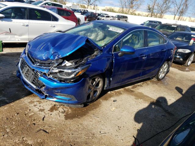 1G1BF5SM1J7132917 - 2018 CHEVROLET CRUZE PREMIER BLUE photo 1