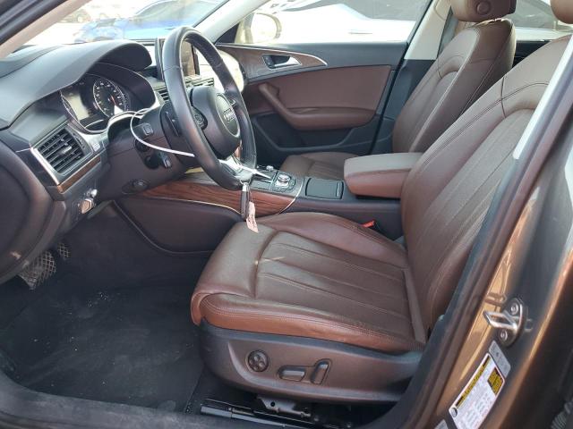 WAUHMAFC6FN022446 - 2015 AUDI A6 PRESTIGE BROWN photo 7