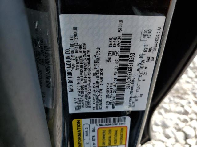 3LN6L2G9XGR618563 - 2016 LINCOLN MKZ BLACK photo 12