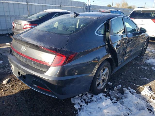 5NPEG4JA3LH059647 - 2020 HYUNDAI SONATA SE CHARCOAL photo 3