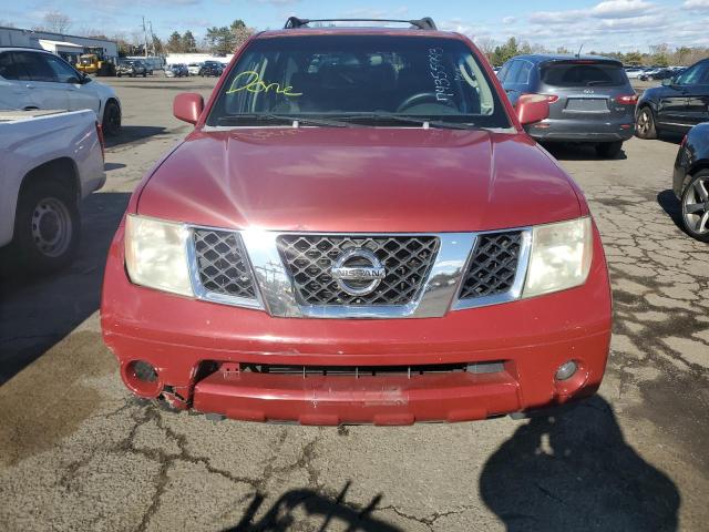 5N1AR18W45C765027 - 2005 NISSAN PATHFINDER LE 勃艮第红 照片 5