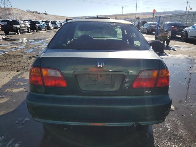 2HGEJ8544XH535739 - 1999 HONDA CIVIC EX GREEN photo 6